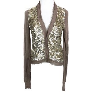 Anthropologie John & Jenn S Sequin Cardigan NYE